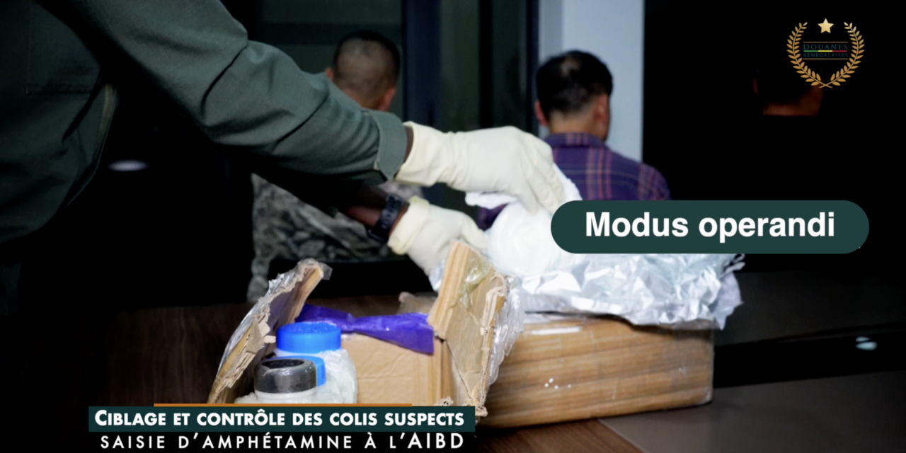 CIBLAGE ET CONTRÔLE DES COLIS SUSPECTS : SAISIE D&rsquo;AMPHÉTAMINE À L&rsquo;AIBD