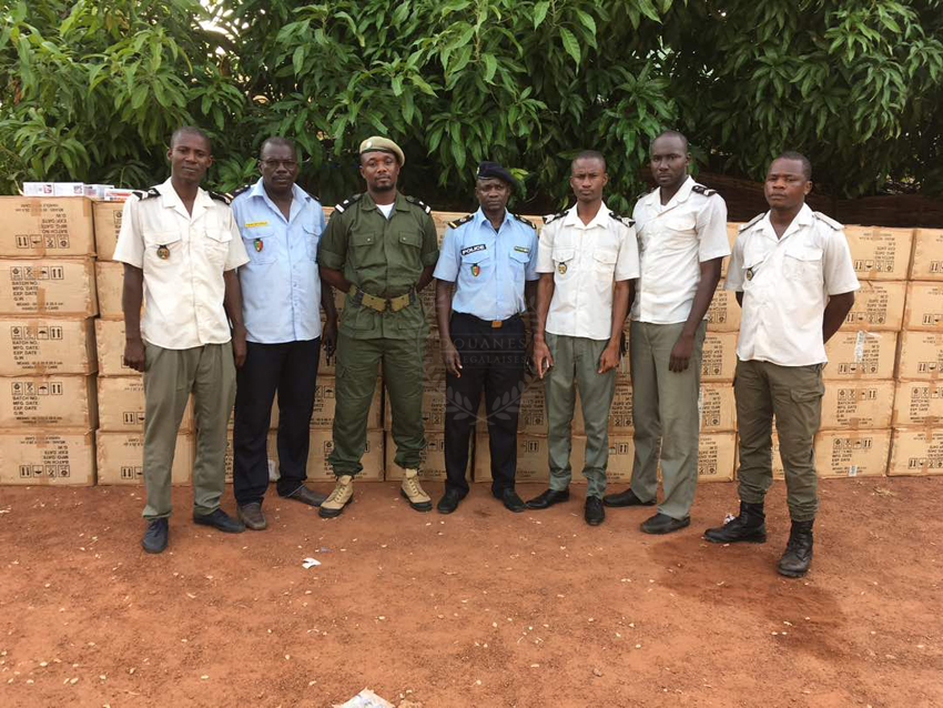 Saisie au poste des douanes de Kalifourou (frontière terrestre Sénégal – Guinee Conakry) d&rsquo;un lot de produits pharmaceutiques