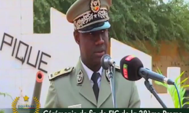 Discours du Coordonnateur de la DGD lors de la cérémonie de fin de FIC de la 38ème promo de l&rsquo;école des Douanes