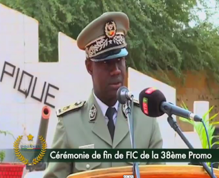 Discours du Coordonnateur de la DGD lors de la cérémonie de fin de FIC de la 38ème promo de l&rsquo;école des Douanes